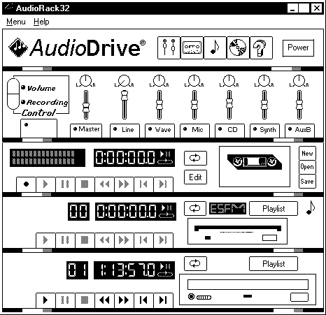 AudioRack Software Window