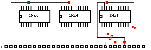 Schematic Rewiring Plan for 3-Chip Modules